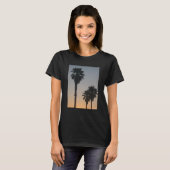 Palmbomen op zonsondergang t-shirt (Voorkant volledig)