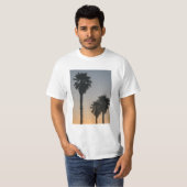 Palmbomen op zonsondergang t-shirt (Voorkant volledig)