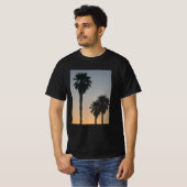 Palmbomen op zonsondergang t-shirt (Voorkant volledig)