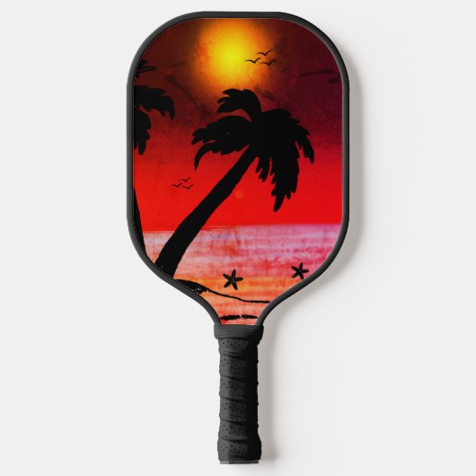 Palmbomen Paars C Pickleball Paddle (Voorkant)