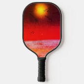 Palmbomen Paars C Pickleball Paddle (Achterkant)