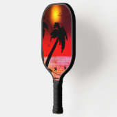 Palmbomen Paars C Pickleball Paddle (Links)
