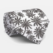 Palmbomen Patroon Stropdas (Opgerold)