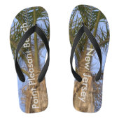 Palmbomen Point Pleasant Beach New Jersey Teenslippers (Voetbed)