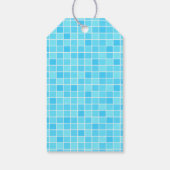 Palmbomen Pool Party Flamingo Cadeaulabel (Achterkant)