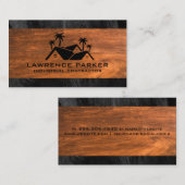 Palmbomen Residentiële Logo | aannemer Visitekaartje (Voorkant / Achterkant)