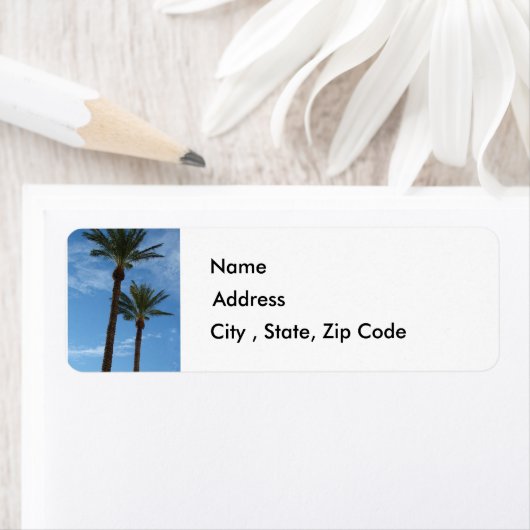 palmbomen retouradres label (Insitu)