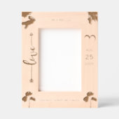 Palmbomen Romantisch strand bruiloft Lijst Gegraveerde Lijstjes (Voorkant)