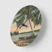 palmbomen  ronde klok (Hoek)