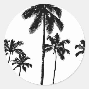 Palmbomen Ronde Sticker