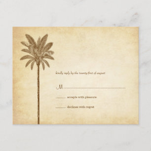 palmbomen RSVP-kaarten RSVP Kaartje