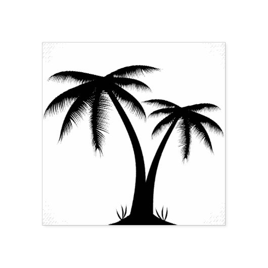 Palmbomen Rubberstempel (Afrduk)