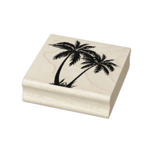Palmbomen Rubberstempel