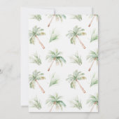 Palmbomen Safari Dieren Wild Een 1e verjaardag Kaart (Achterkant)