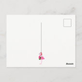 Palmbomen Santa Flamingo Holiday Beach Dank u Briefkaart (Achterkant)