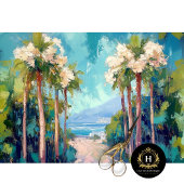 Palmbomen Santa Monica California Decoupage Tissuepapier