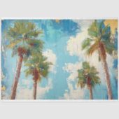 Palmbomen Santa Monica California Decoupage Tissuepapier (Voorkant)