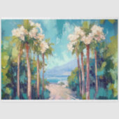 Palmbomen Santa Monica California Decoupage Tissuepapier (Voorkant)