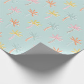 Palmbomen Schattigee Munt Cadeaupapier (Hoek)