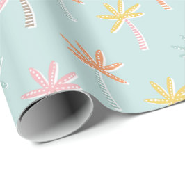 Palmbomen Schattigee Munt Cadeaupapier