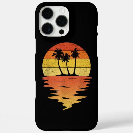 Palmbomen shirt retro sunset 70s  Palm tre Case-Mate iPhone Case (Achterkant)