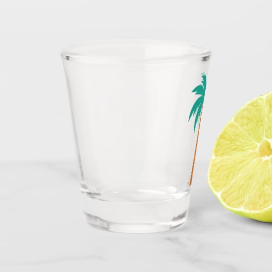 Palmbomen Shot Glas (Links)
