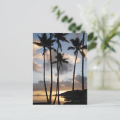 Palmbomen Silhouettes in Hawaii Briefkaart (Staand voorkant)