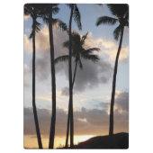 Palmbomen Silhouettes in Hawaii Klembord (Achterkant)