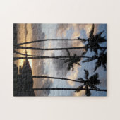 Palmbomen Silhouettes in Hawaii Legpuzzel (Horizontaal)