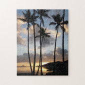 Palmbomen Silhouettes in Hawaii Legpuzzel (Verticaal)