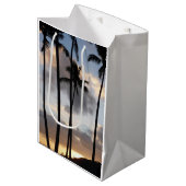 Palmbomen Silhouettes in Hawaii Medium Cadeauzakje (Voorkant Gekanteld)