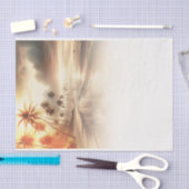 Palmbomen & Sinaasappel Sunset Beach Bruiloft Tissuepapier (Craft)