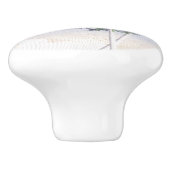 Palmbomen Strand Oceaan Tropisch Nautisch Anker Keramische Knop (Zijkant)