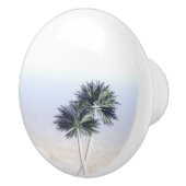 Palmbomen Strand Oceaan Tropisch Nautisch Anker Keramische Knop (Rechts)