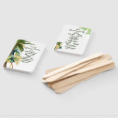 Palmbomen, Strand Waterverf Wedding Program Fans Handwaaier (Niet-gemonteerd)