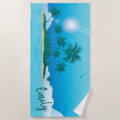 Palmbomen Strandlaken (Voorkant)
