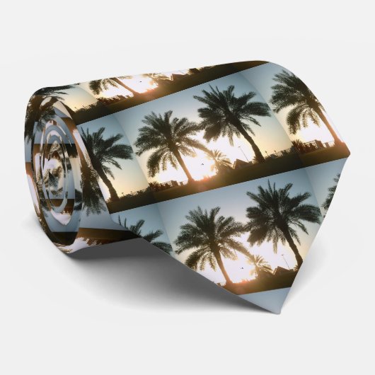 palmbomen stropdas (Opgerold)