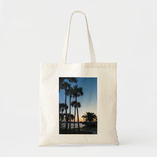 Palmbomen Sunrise Destin Florida Canvas tas (Voorkant)
