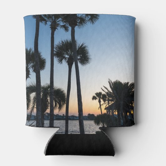 Palmbomen Sunrise Destin Florida Koelbox Blikjeskoeler (Achterkant)