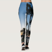 Palmbomen Sunrise Destin Florida Leggings (Achterkant)