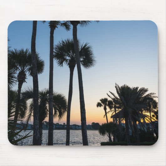 Palmbomen Sunrise Destin Florida Muismat (Voorkant)