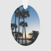 Palmbomen Sunrise Destin Florida Ovaal Ornament (voorkant)