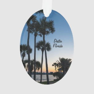 Palmbomen Sunrise Destin Florida Ovaal Ornament