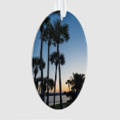 Palmbomen Sunrise Destin Florida Ovaal Ornament (voorkant)