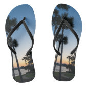 Palmbomen Sunrise Destin Florida Teenslippers (Voetbed)