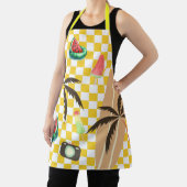 Palmbomen Surfboard Geruit Zomer Schort (Insitu)