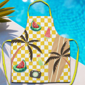 Palmbomen Surfboard Geruit Zomer Schort