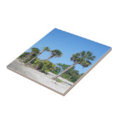 Palmbomen tegel tegeltje (Zijkant)