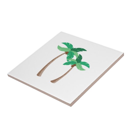 Palmbomen Tegeltje (Zijkant)