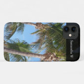 palmbomen tegen blauwe hemel Case-Mate iPhone case (Achterkant (horizontaal))